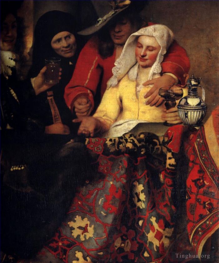 Johan Vermeer Ölgemälde - Die Kupplerin