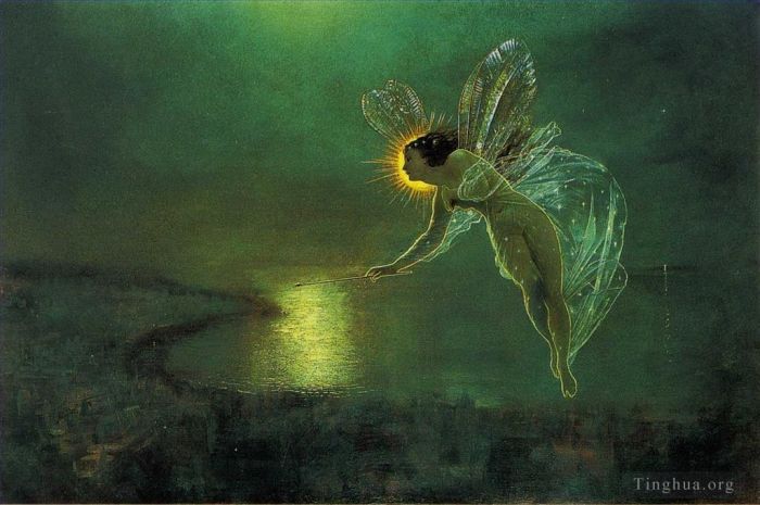 John Atkinson Grimshaw Ölgemälde - Geist der Nacht