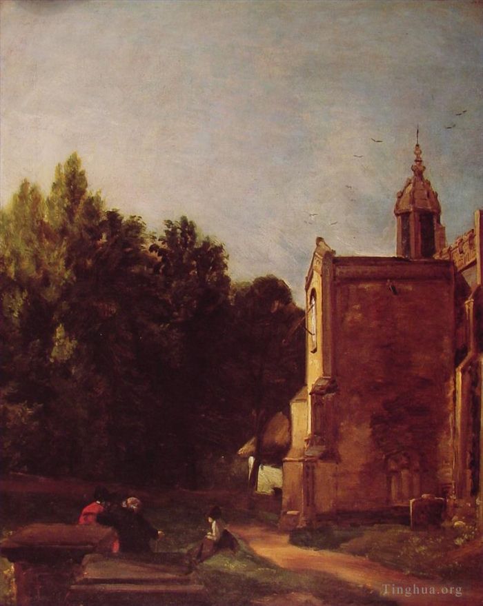 John Constable Ölgemälde - Eine Kirchenvorhalle