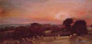 John Constable Werk - Ein Heufeld in East Bergholt