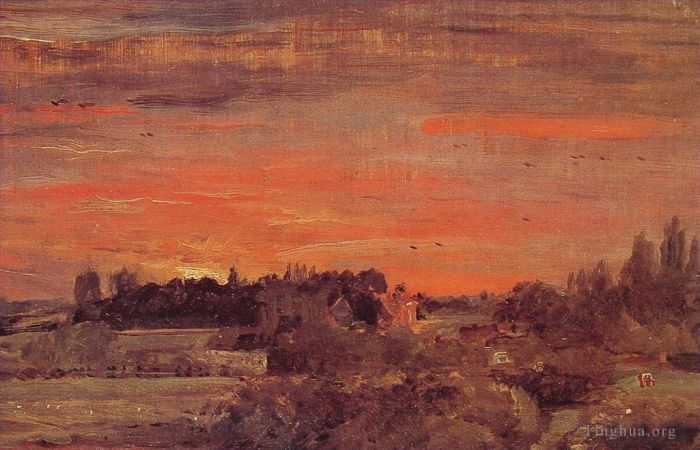 John Constable Ölgemälde - Pfarrhaus East Bergholt