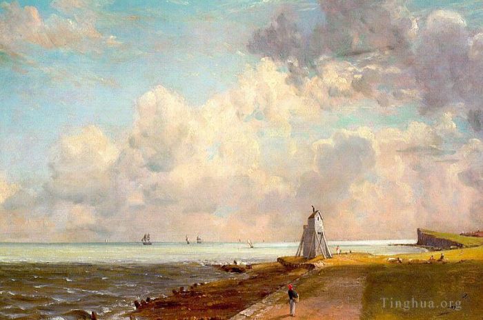 John Constable Ölgemälde - Leuchtturm von Harwich