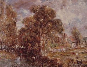 John Constable Werk - Szene an einem Fluss2