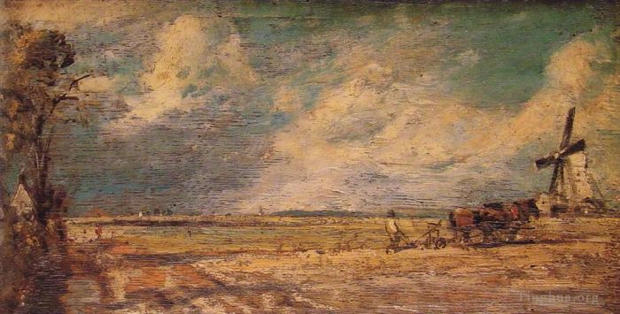 John Constable Ölgemälde - Frühlingspflügen