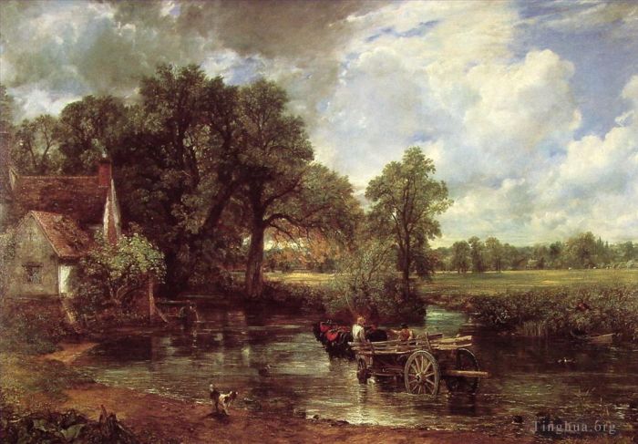 John Constable Ölgemälde - Der Heuwagen