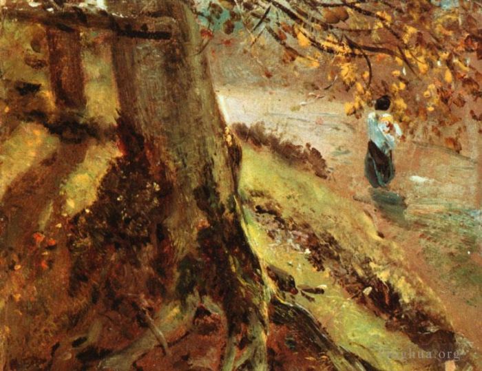 John Constable Ölgemälde - Baumstämme
