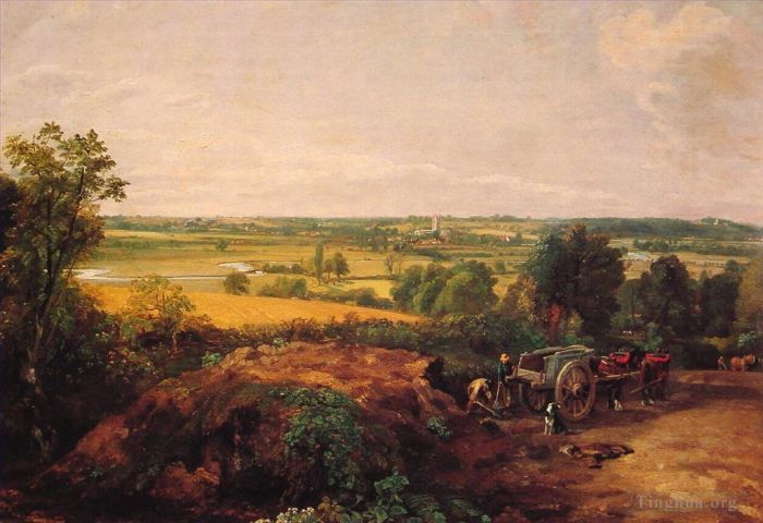 John Constable Ölgemälde - Ansicht von Dedham