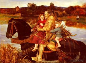 John Everett Millais Werk - Ein Traum der Vergangenheit Sir Isumbras im Ford
