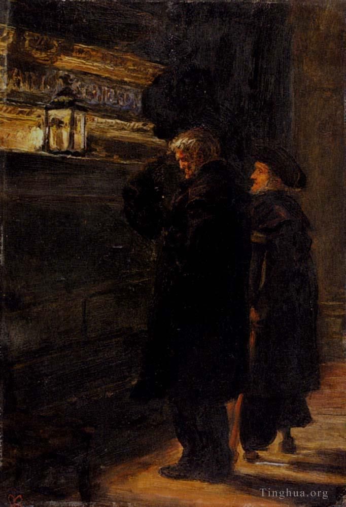 John Everett Millais Ölgemälde - Rentner aus Grenwich am Grab von Nelson