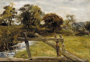 John Everett Millais Werk - Blick auf die Landschaft in der Nähe von Hampstead, John Everett Millais
