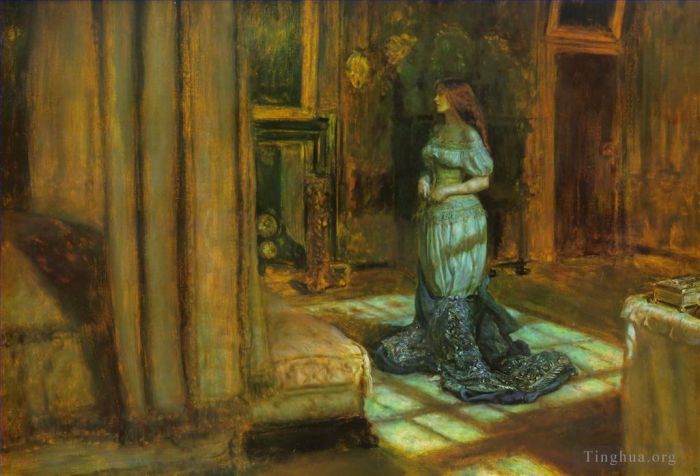 John Everett Millais Ölgemälde - Vorabend von St. Agnus