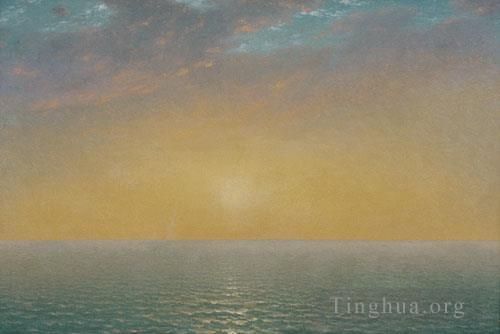 John Frederick Kensett Ölgemälde - Sonnenuntergang am Meer