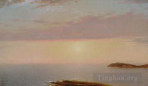 John Frederick Kensett Ölgemälde - Sonnenuntergang