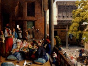 John Frederick Lewis Werk - Das Mittagsmahl Kairo