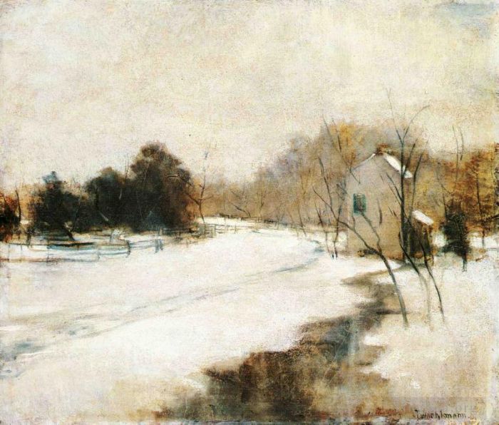 John Henry Twachtman Ölgemälde - Winter in Cincinnati