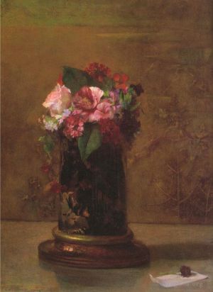 John LaFarge Werk - Blumen in japanischer Vase