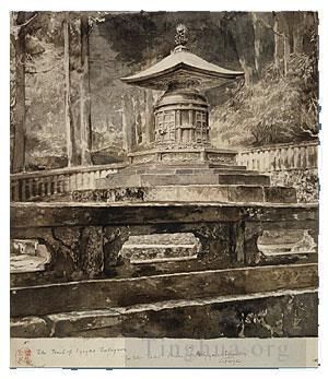 John LaFarge Andere Malerei - Das Grab von Iyeyasu Tokugawa