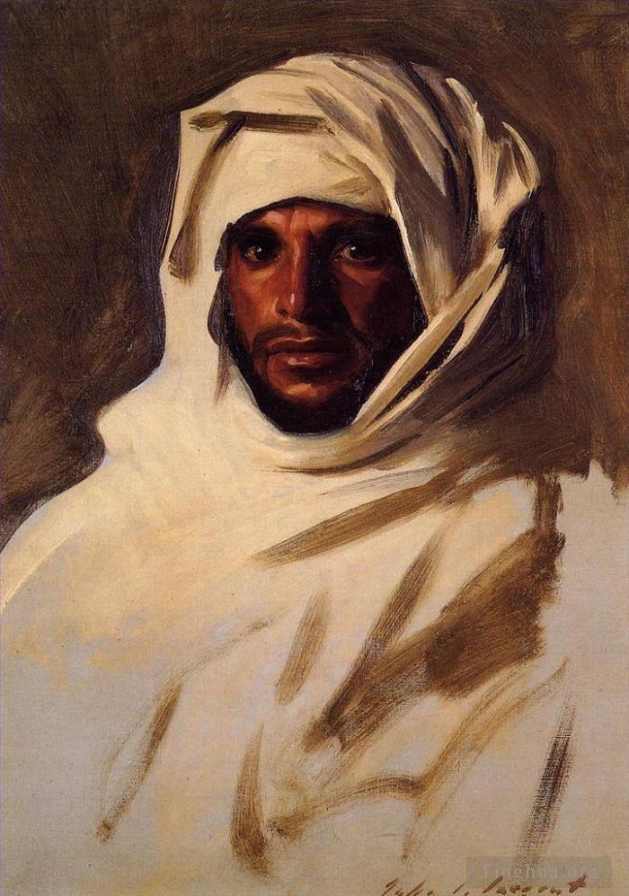 John Singer Sargent Ölgemälde - Ein arabisches Beduinenporträt