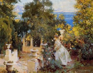 John Singer Sargent Werk - Ein Garten auf Korfu