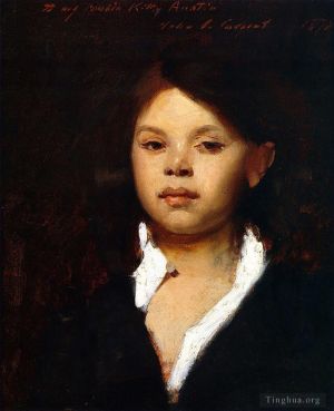 John Singer Sargent Werk - Kopf eines italienischen Mädchenporträts