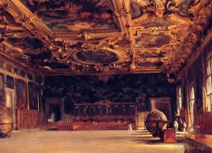 John Singer Sargent Werk - Innenraum des Dogenpalastes