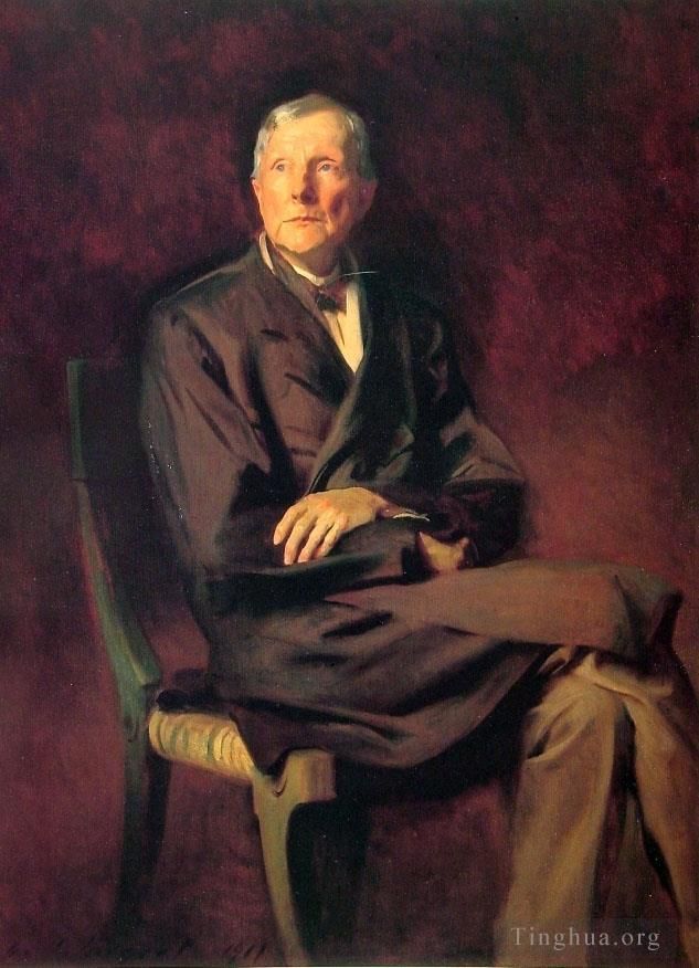 John Singer Sargent Ölgemälde - John D. Rockefeller-Porträt