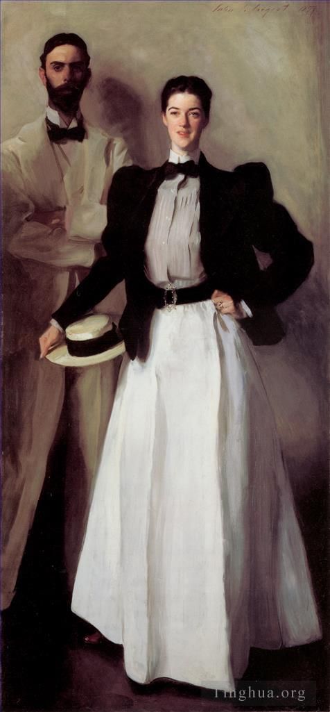 John Singer Sargent Ölgemälde - Porträt von Herrn und Frau Isaac Newton Phelps Stokes