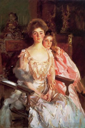 John Singer Sargent Werk - Porträt von Frau Fiske Warren und ihrer Tochter Rachel