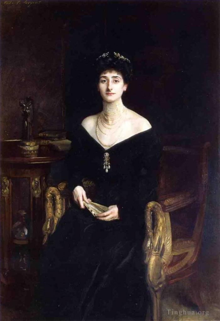 John Singer Sargent Ölgemälde - Porträt von Frau Ernest G Raphael, geborene Florence Cecilia Sassoon
