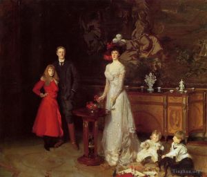 John Singer Sargent Werk - Sir George Sitwell Lady Ida Sitwell und Familie