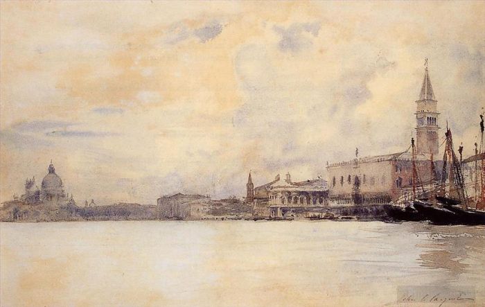 John Singer Sargent Ölgemälde - Der Eingang zum Canal Grande in Venedig