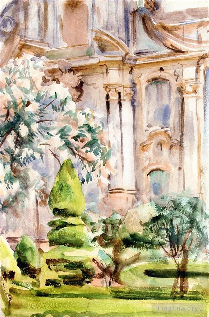 John Singer Sargent Andere Malerei - Ein Palast und Gärten Spanien