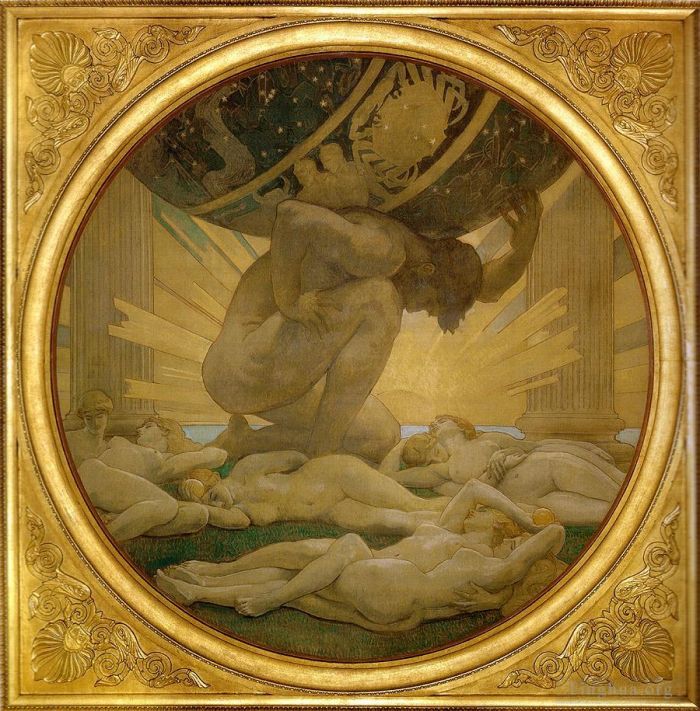 John Singer Sargent Andere Malerei - Atlas und die Hesperiden BostonMOFA 1922