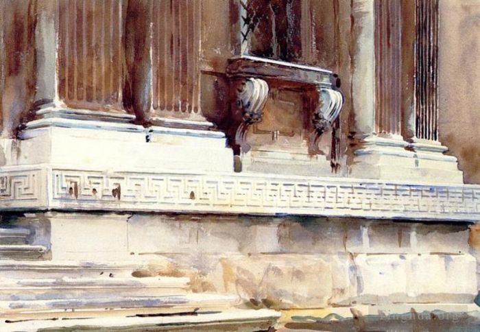 John Singer Sargent Andere Malerei - Basis eines Palastes