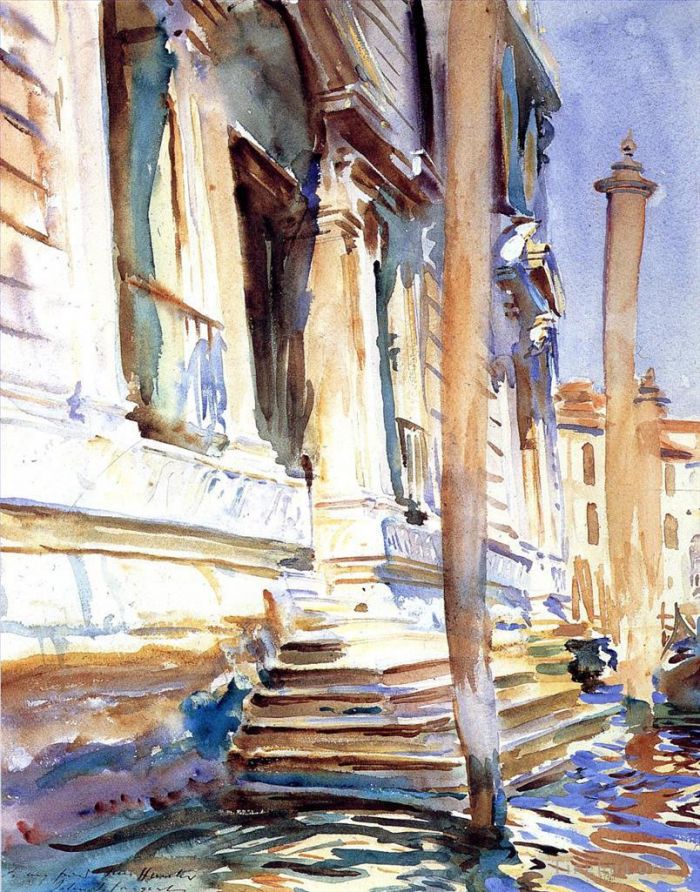 John Singer Sargent Andere Malerei - Eingang eines venezianischen Palastes