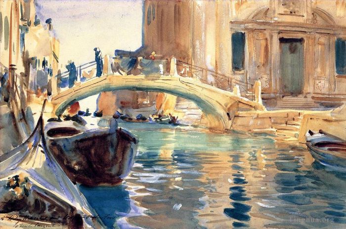 John Singer Sargent Andere Malerei - Ponte San Giuseppe di Castello Venedig
