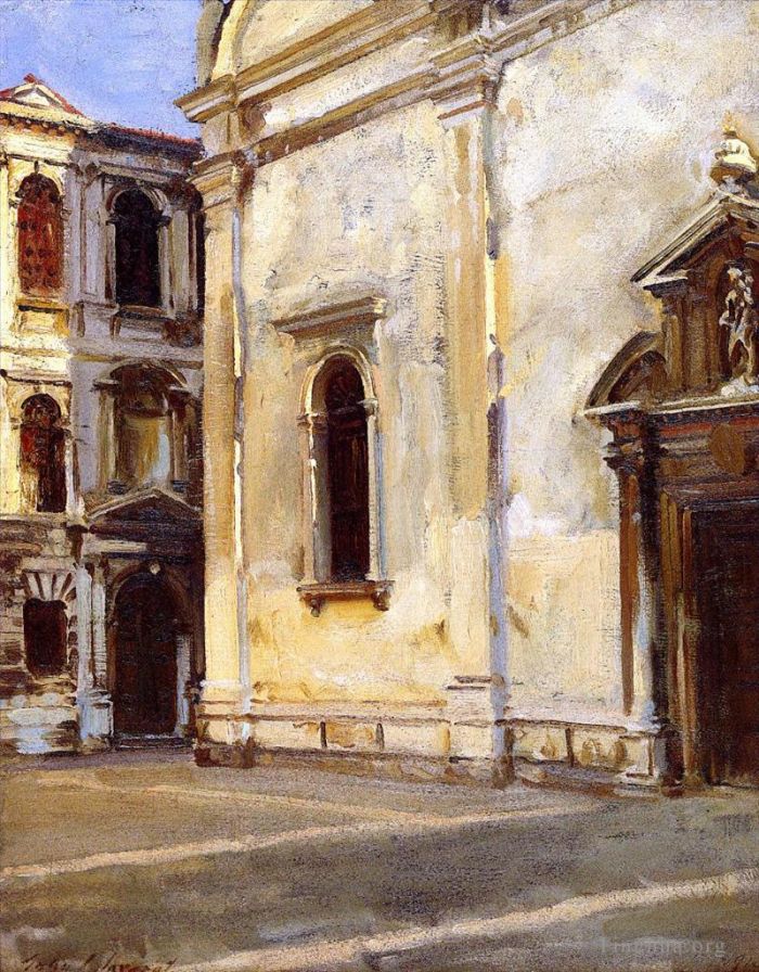 John Singer Sargent Andere Malerei - Santa Maria del Carmelo und Scuola Grande dei Carmini