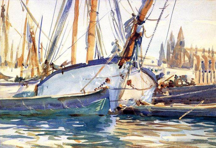 John Singer Sargent Andere Malerei - Versand eines Bootes nach Mallorca