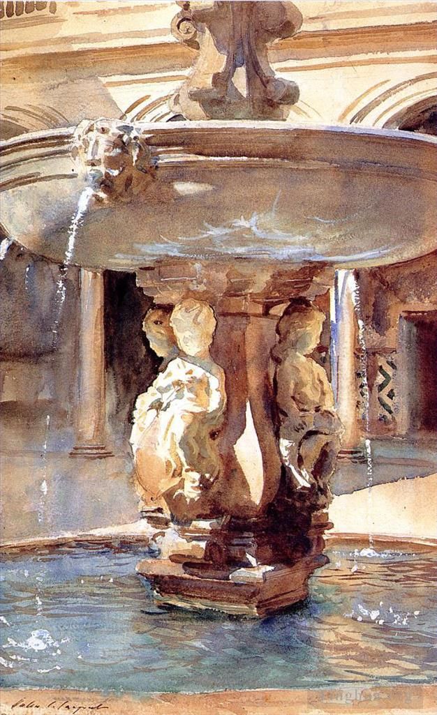 John Singer Sargent Andere Malerei - Spanischer Brunnen