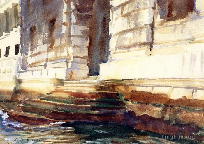 John Singer Sargent Andere Malerei - Schritte eines Palastes