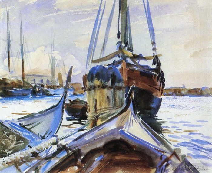 John Singer Sargent Andere Malerei - Venedig-Boot