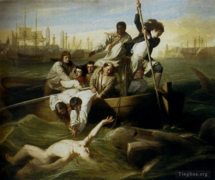 John Singleton Copley Ölgemälde - Brrok Watson und der Hai