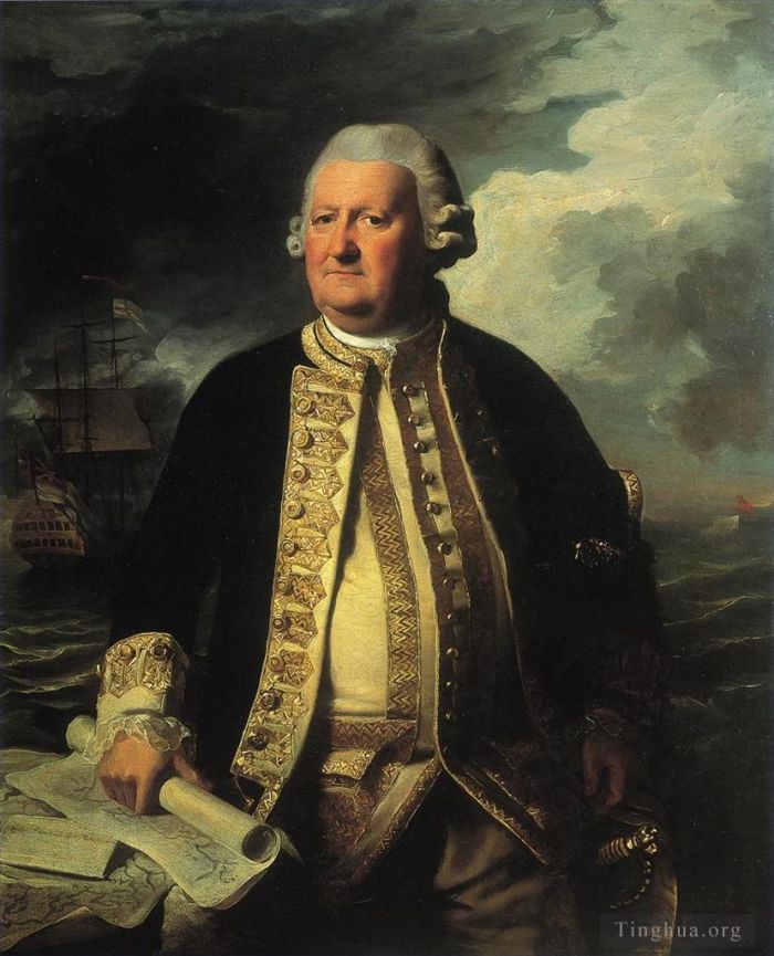 John Singleton Copley Ölgemälde - Clark Gayton Admiral der Weißen
