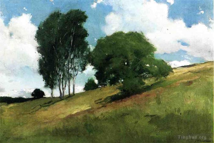 John White Alexander Ölgemälde - Landschaft gemalt in Cornish New Hampshire