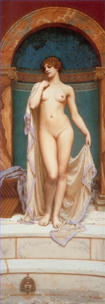 John William Godward Ölgemälde - Venus im Bad