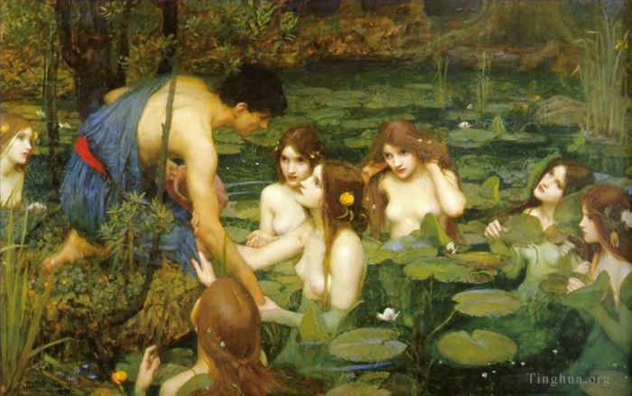John William Waterhouse Ölgemälde - Hylas und die Nymphen