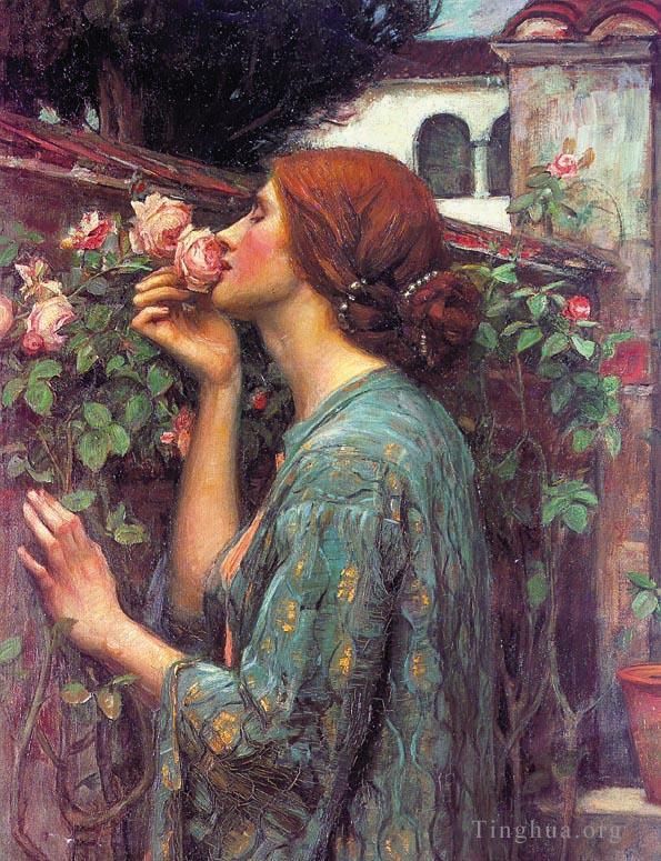 John William Waterhouse Ölgemälde - Meine süße Rose