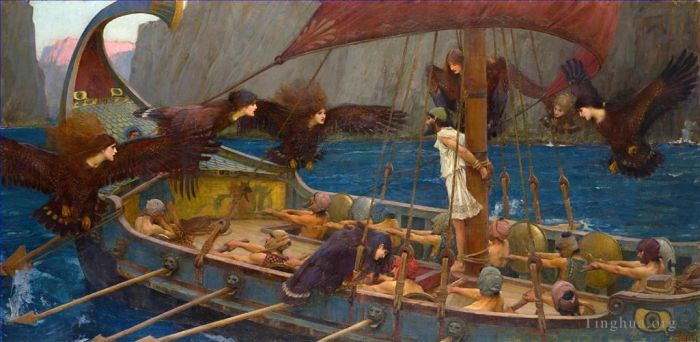 John William Waterhouse Ölgemälde - Odysseus und die Sirenen