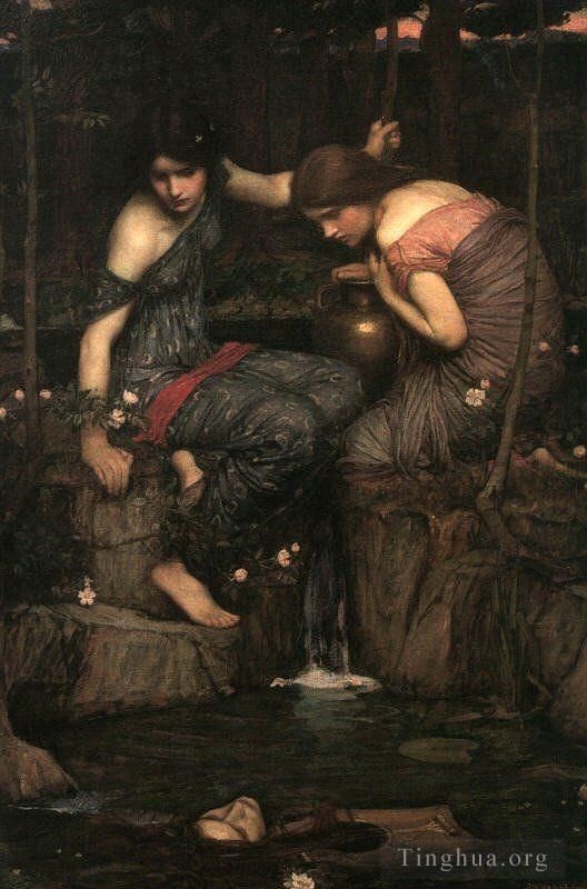 John William Waterhouse Ölgemälde - Frauen mit Wasserkrügen