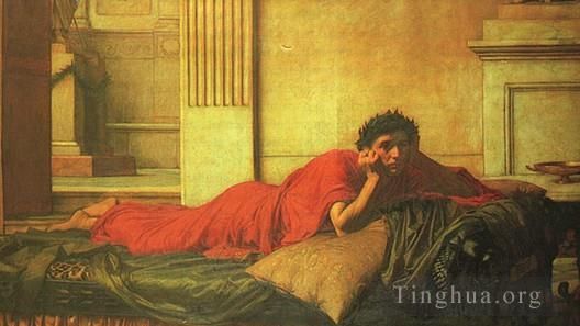 John William Waterhouse Ölgemälde - Die Reue von Nero nach der Ermordung seiner Mutter JW